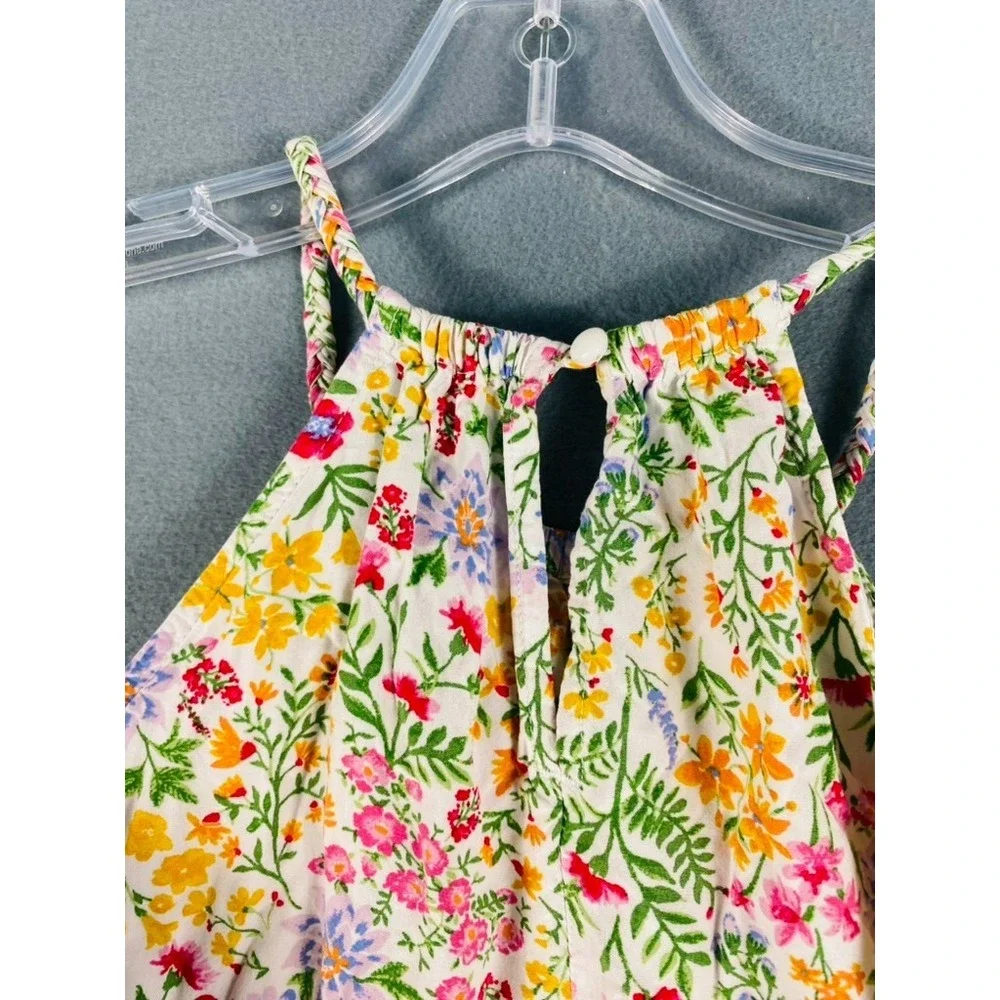Old Navy Sun Dress Little Girl Sz 8Y Floral Summer Spring Lightweight Rayon